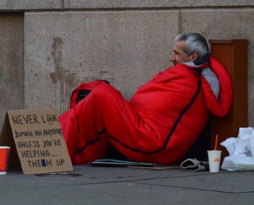 Homeless man